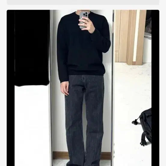 [BUNJANG] Mod9 Black Stardust Pants / 모드나인 블랙 스타더스트 바지
