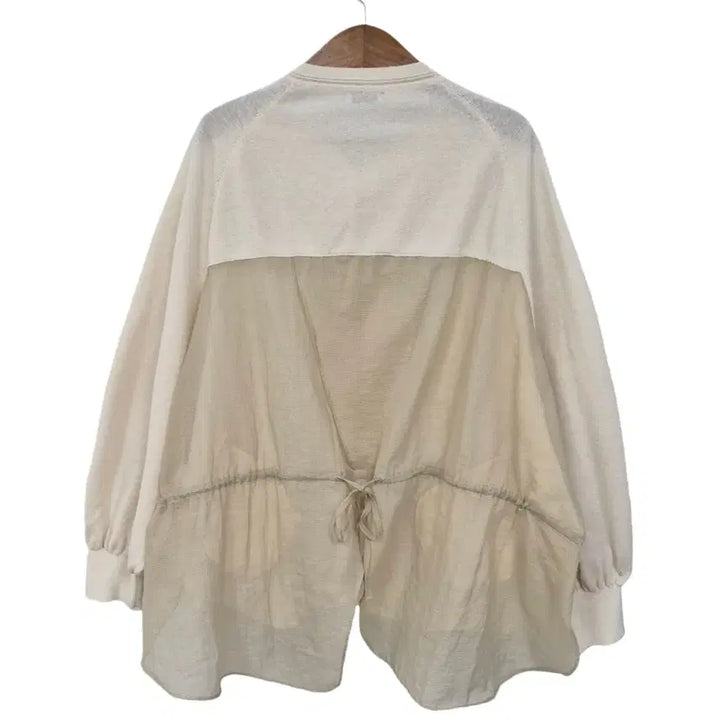 [BUNJANG] System See-through Mix Knit Zip-up Jacket / 