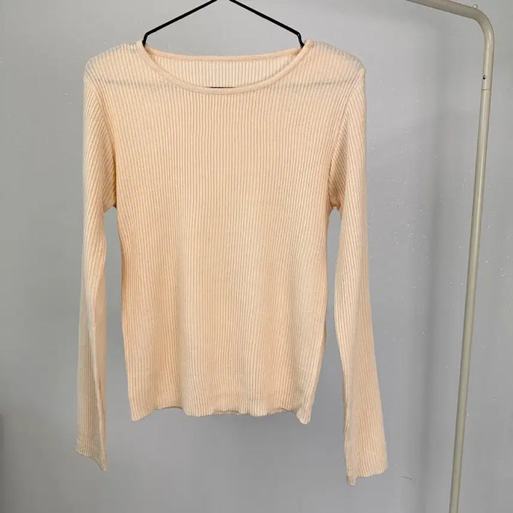 [BUNJANG] Spring Ribbed Knit Top and Long Skirt Two-Piece Set / 봄 골지 니트티 롱스커트 투피스 세트 등원룩 출근룩 오피스룩 하객룩