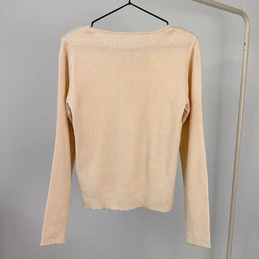 [BUNJANG] Spring Ribbed Knit Top and Long Skirt Two-Piece Set / 봄 골지 니트티 롱스커트 투피스 세트 등원룩 출근룩 오피스룩 하객룩