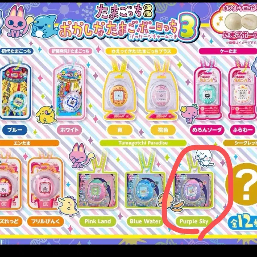 [BUNJANG] Tamagotchi Package Miniature Gacha Keyring / 다마고치 패키지 미니어쳐 가챠 키링 참 계란 볼로치