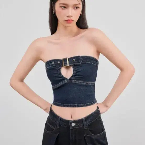 [BUNJANG] Shop Sidera Crop Tube Top XS / 샵사이다 크롭 튜브탑 XS 55