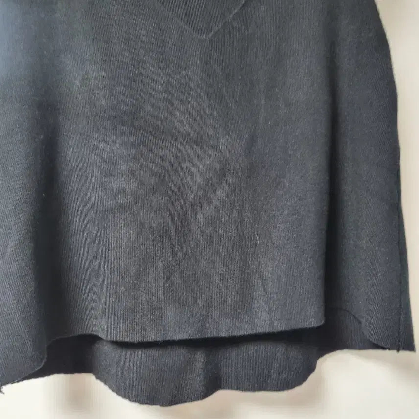 [BUNJANG] Black V-Neck Knit Vest (Size 55-66) / 검정색 V넥 니트 조끼 55.66
