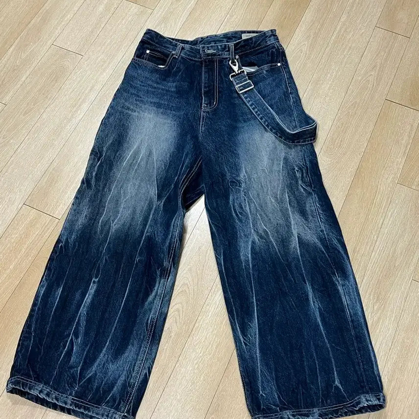 [BUNJANG] Martin Plan Below Gradient Denim Wash Pants / 마틴플랜 빌로위 그라데이션 데님 블루 워싱 팬츠