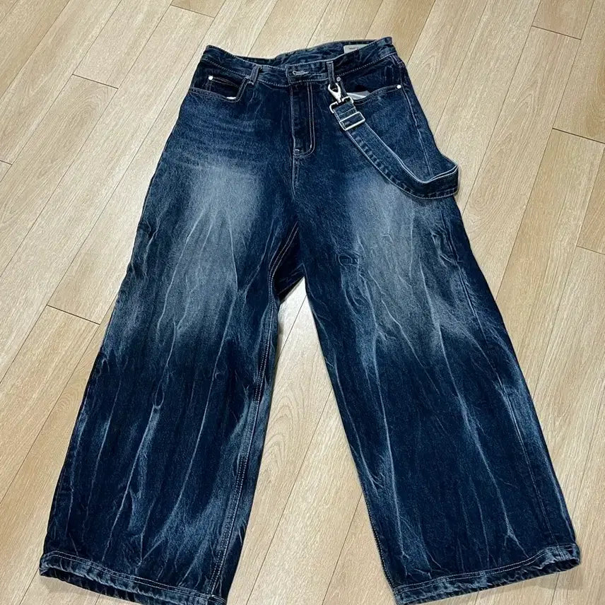 [BUNJANG] Martin Plan Below Gradient Denim Wash Pants / 마틴플랜 빌로위 그라데이션 데님 블루 워싱 팬츠