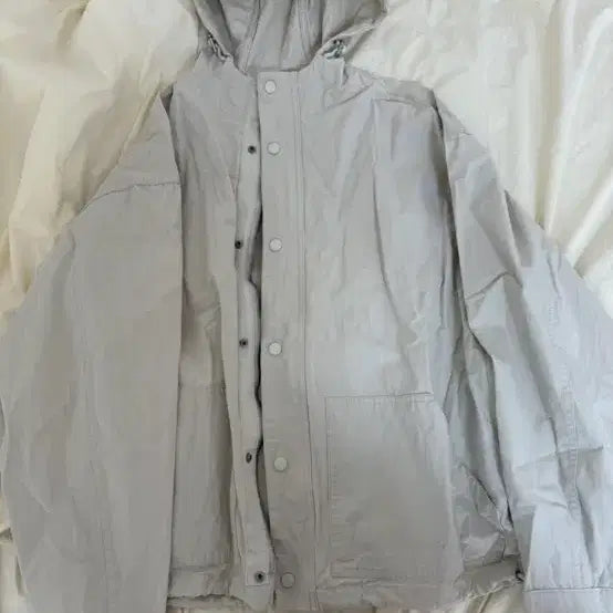 [BUNJANG] Partimento Gray Hooded Zip-Up Jacket / 파르티멘토 후드 집업 자켓 그레이