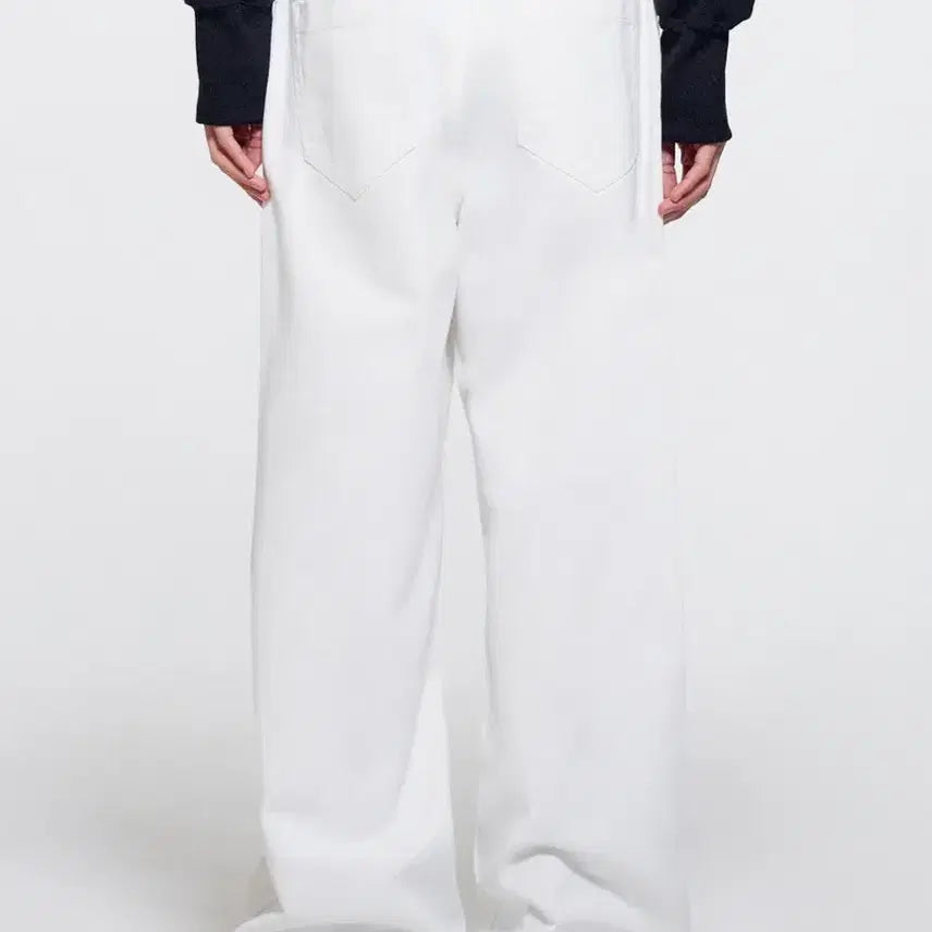 [BUNJANG] ERA WORLD Wide Fit Denim White L / ERA WORLD 와이드 핏 데님 화이트 L