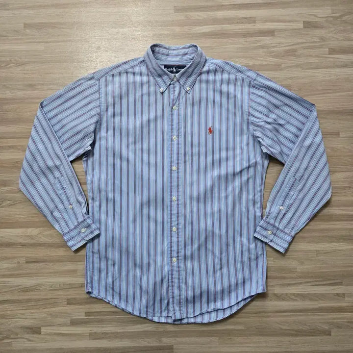 [BUNJANG] Polo Ralph Lauren Striped Long Sleeve Shirt / 100) 폴로 랄프로렌 스트라이프 긴팔 셔츠