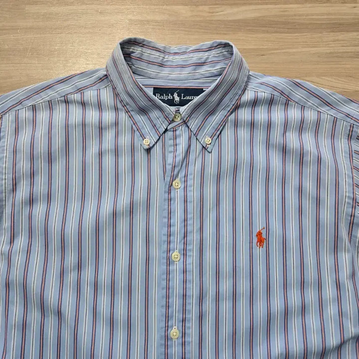 [BUNJANG] Polo Ralph Lauren Striped Long Sleeve Shirt / 100) 폴로 랄프로렌 스트라이프 긴팔 셔츠