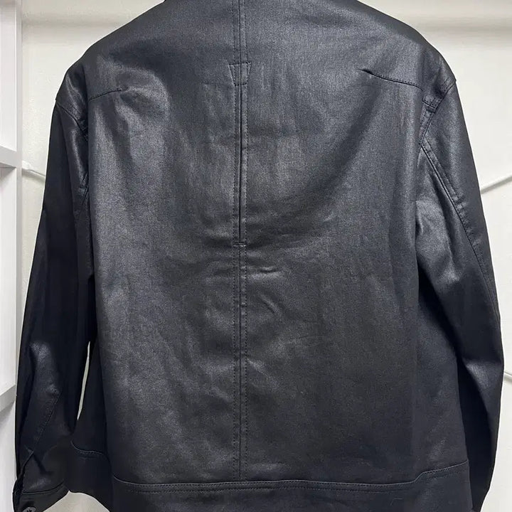 [BUNJANG] Minav Ambassador Coated Denim Crop Jacket - M / 미나브 엠버서더 코딩 데님 크롭 자켓 M