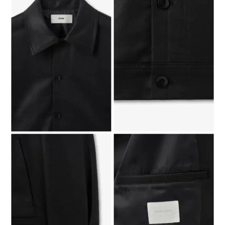 [BUNJANG] Minav Ambassador Coated Denim Crop Jacket - M / 미나브 엠버서더 코딩 데님 크롭 자켓 M