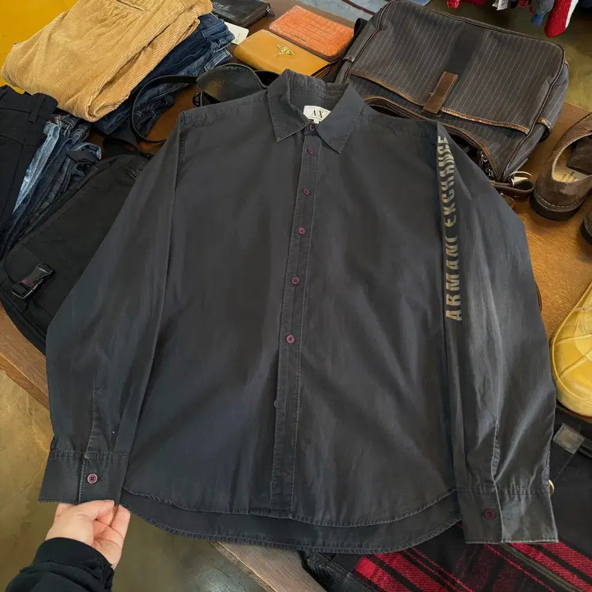 [SOLD OUT] 아르마니 익스체인지 암 스펠아웃 셔츠 L