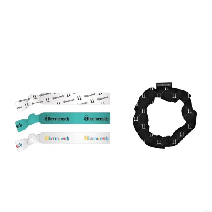 [BUNJANG] BIGBANG G-Dragon Weversh Mens Hairband &amp; Scrunchie Set Multicolored / 새상풍 지드래곤 위버멘쉬 헤어밴드, 스크런치 세트 멀티컬러 머리끈 일본