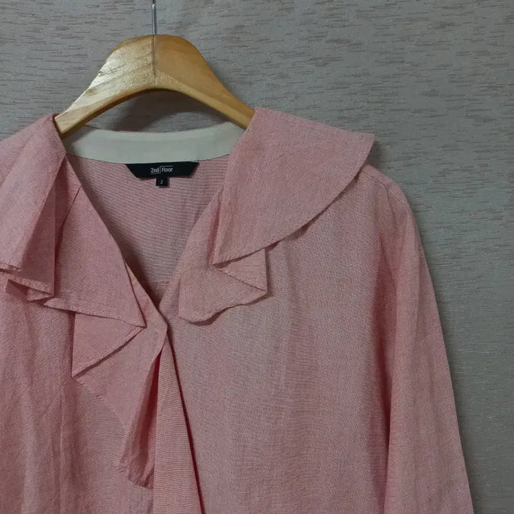 [BUNJANG] Second Floor Pink Frill Blouse - Women&