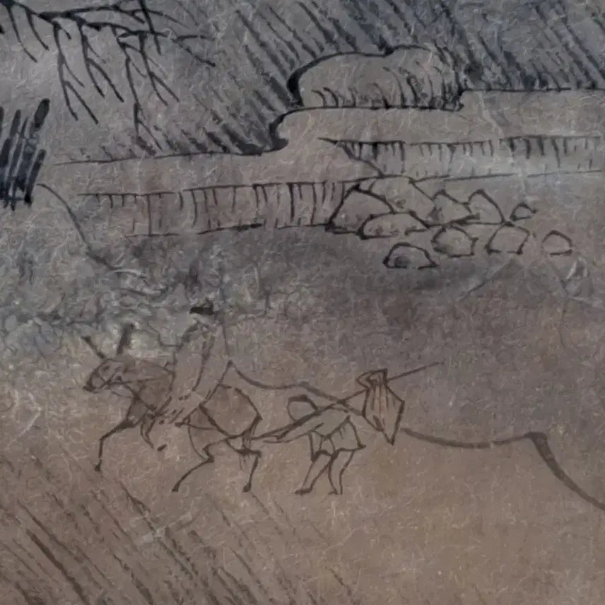 [BUNJANG] Joseon Dynasty Folk Painting (Gohwa) Framed Artwork / 조선시대  민화고화