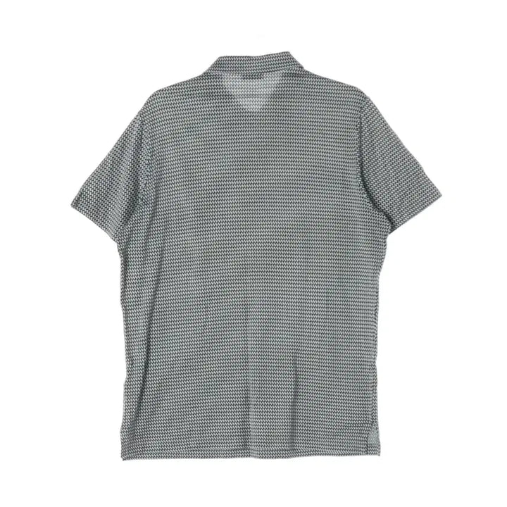 [BUNJANG] Dupont Pattern Short Sleeve Polo Shirt / 듀퐁 패턴 반팔 티셔츠 카라티 폴로 셔츠