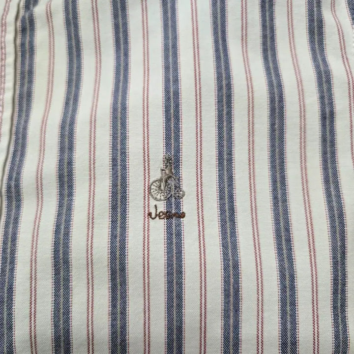 [BUNJANG] Beanpole Jeans Striped Long Sleeve Shirt Size 95 / 95/ 빈폴진 스트라이프 긴팔 셔츠