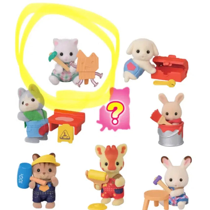 [BUNJANG] Sylvanian Families Blind Pack Woodworking DIY Kit / 실바니안 패밀리 블라인드팩 목공