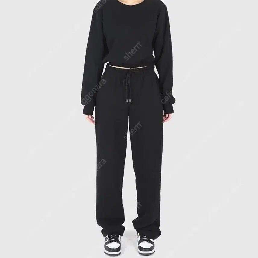 [BUNJANG] Guz Straight Training Pants Black / 구즈 일자 트레이닝pt 트레이닝팬츠 블랙