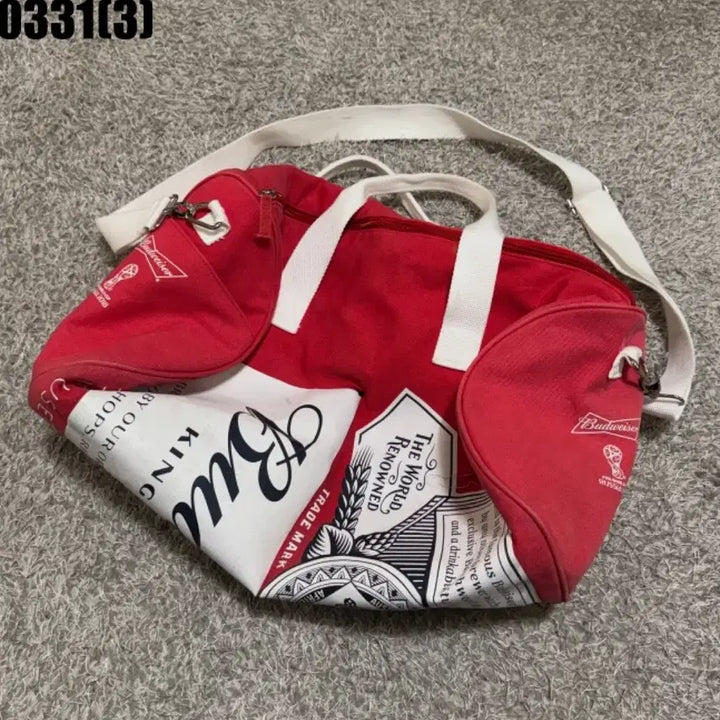 [BUNJANG] Budweiser Duffel Bag Boston Bag / 버드와이저 더플백 보스턴백 0331