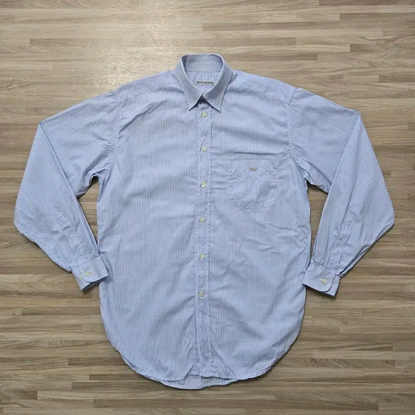[BUNJANG] Emporio Armani Striped Shirt / 100/ 엠포리오 아르마니 스트라이프 셔츠