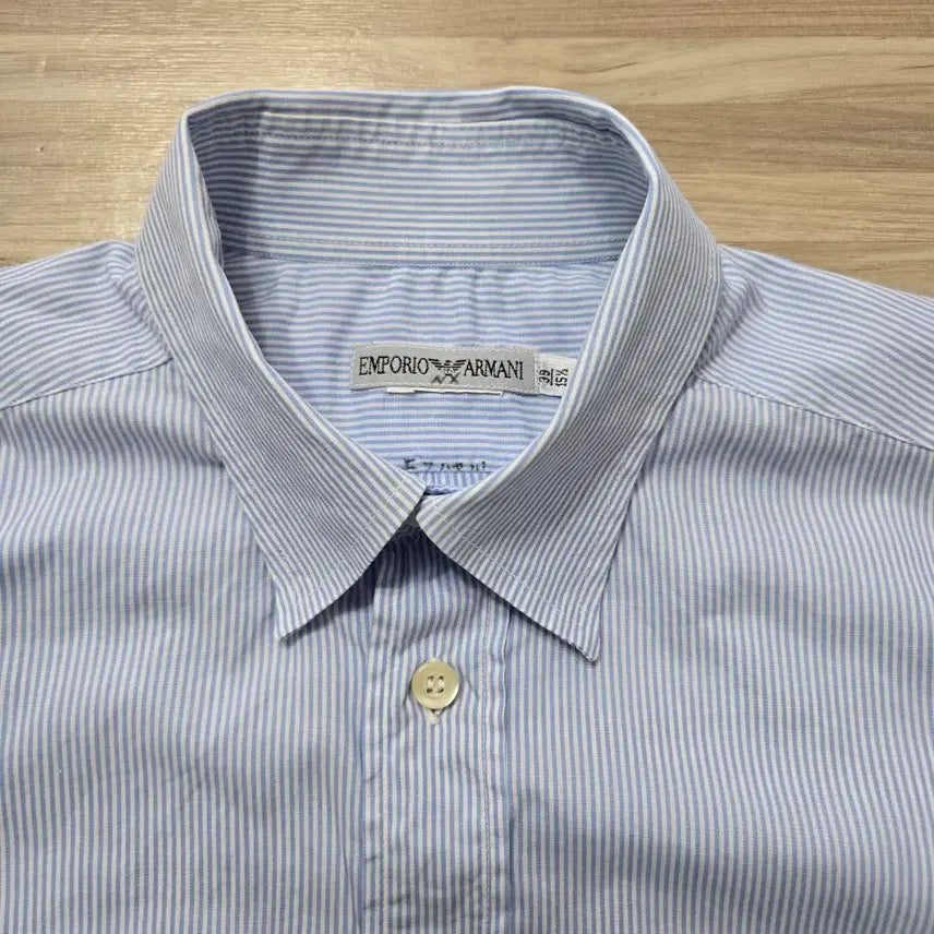 [BUNJANG] Emporio Armani Striped Shirt / 100/ 엠포리오 아르마니 스트라이프 셔츠