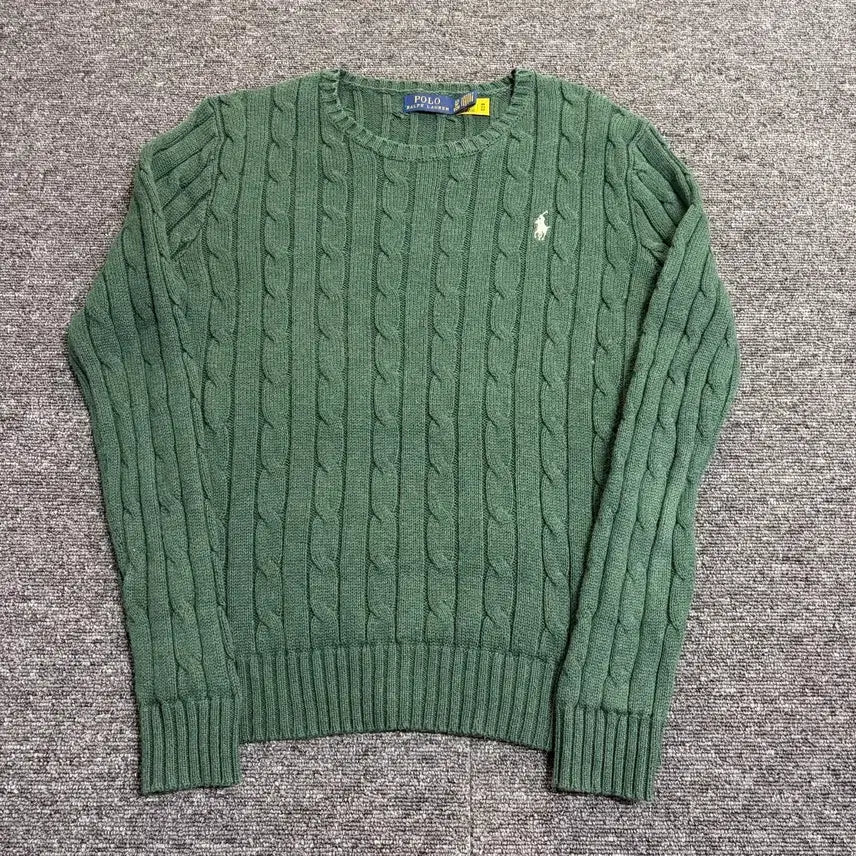 [BUNJANG] Polo Ralph Lauren Cable Knit Sweater / 폴로 랄프로렌 꽈배기 니트