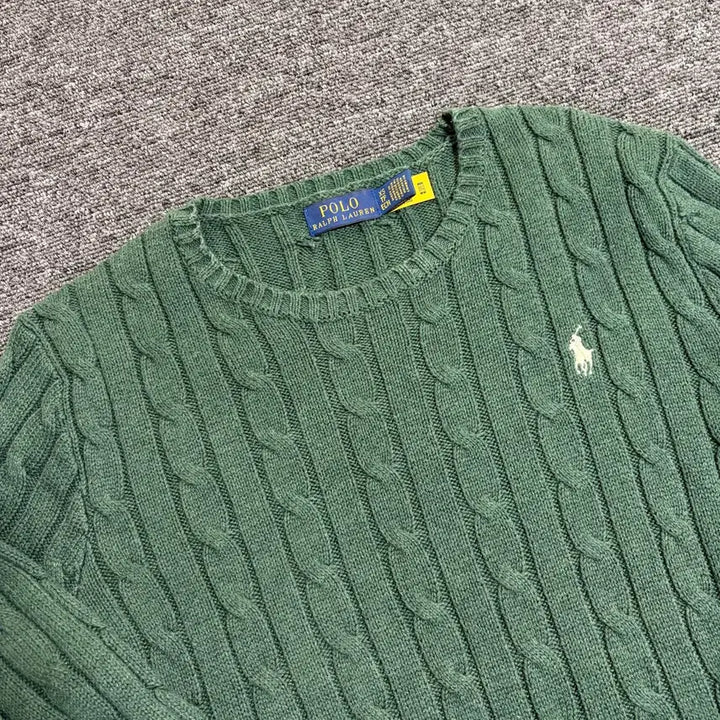 [BUNJANG] Polo Ralph Lauren Cable Knit Sweater / 폴로 랄프로렌 꽈배기 니트