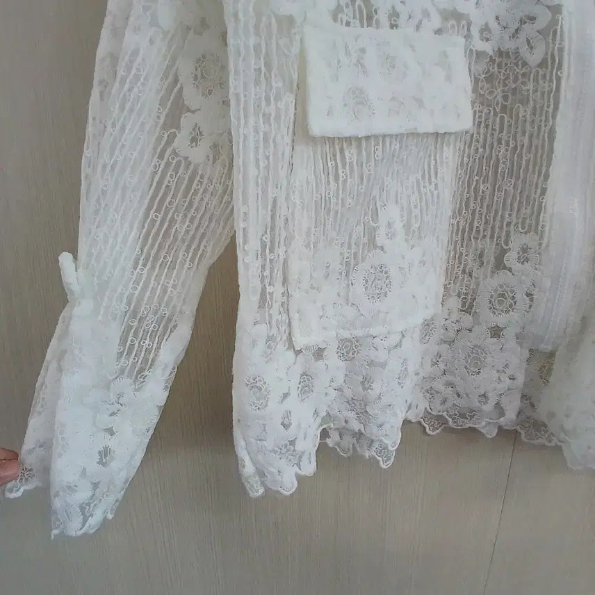 [BUNJANG] White Lace Jacket / 화이트 레이스 자켓