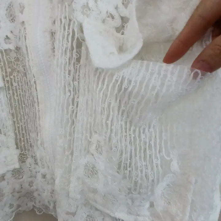 [BUNJANG] White Lace Jacket / 화이트 레이스 자켓