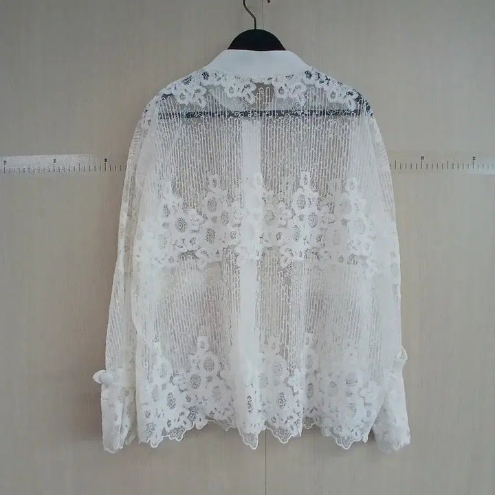 [BUNJANG] White Lace Jacket / 화이트 레이스 자켓