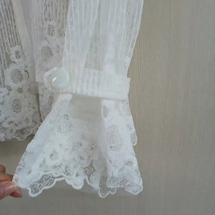 [BUNJANG] White Lace Jacket / 화이트 레이스 자켓