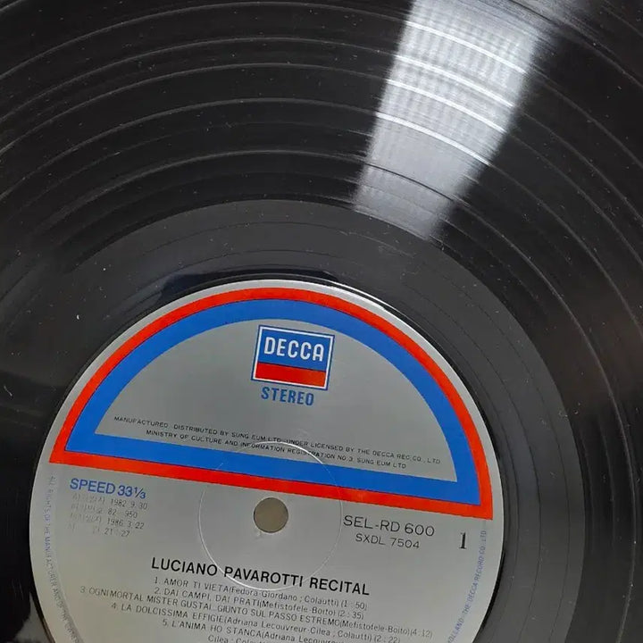 [BUNJANG] Pavarotti Unused LP Vinyl Record / 파바로티 미사용 LP