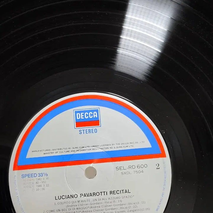 [BUNJANG] Pavarotti Unused LP Vinyl Record / 파바로티 미사용 LP