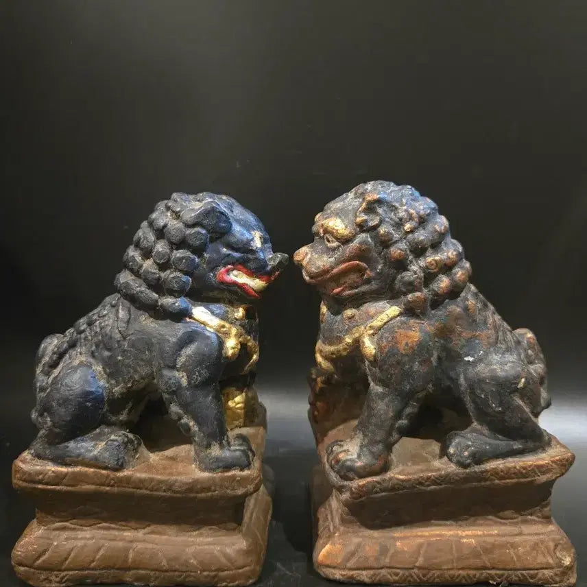 [SOLD OUT] 옛날 해태 목조각상 한쌍