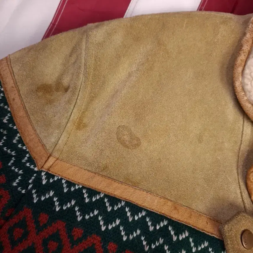 [BUNJANG] Vintage Real Suede Navajo Sherpa Jacket / 80&