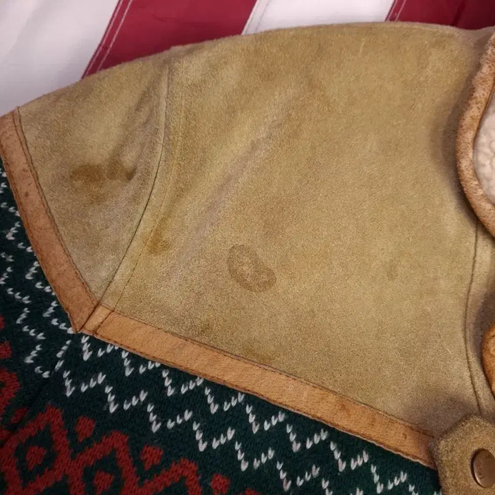 [BUNJANG] Vintage Real Suede Navajo Sherpa Jacket / 80&