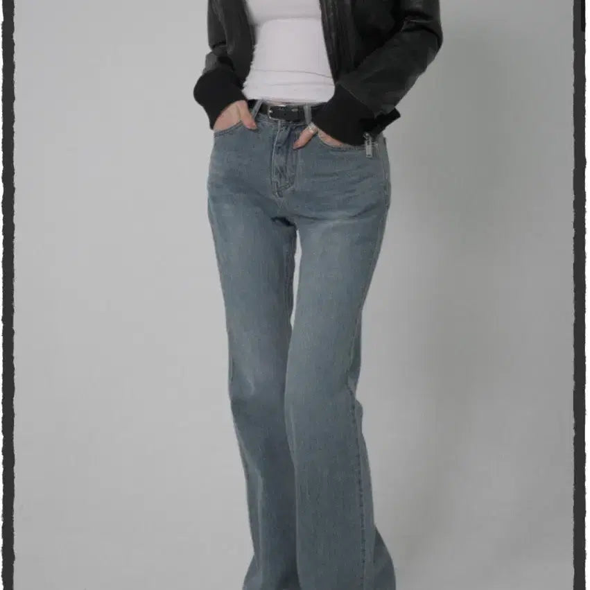 [BUNJANG] Palejade Mid-Rise Bootcut Denim Jean / 페일제이드 미드라이즈 부츠컷 데님 진