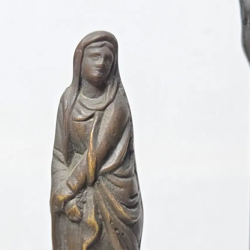 [BUNJANG] 1950s Brass Cross Catholic Religious Item / 50년대 황동 십자가 성물 가톨릭 천주교 십자가
