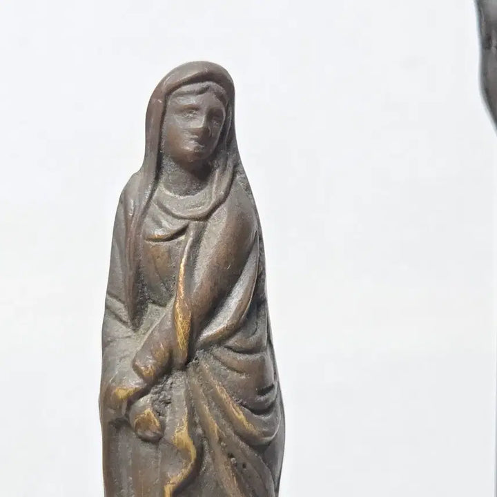 [BUNJANG] 1950s Brass Cross Catholic Religious Item / 50년대 황동 십자가 성물 가톨릭 천주교 십자가