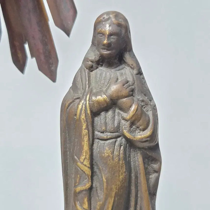 [BUNJANG] 1950s Brass Cross Catholic Religious Item / 50년대 황동 십자가 성물 가톨릭 천주교 십자가