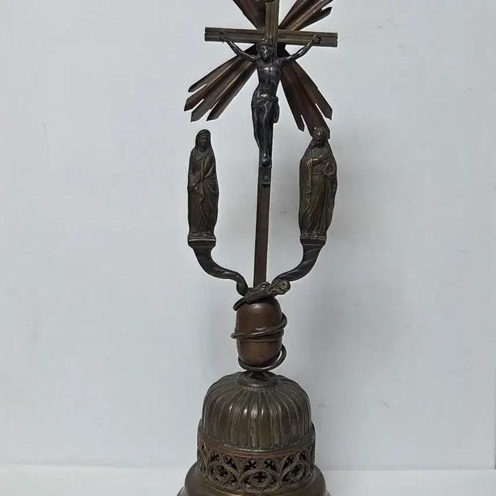 [BUNJANG] 1950s Brass Cross Catholic Religious Item / 50년대 황동 십자가 성물 가톨릭 천주교 십자가