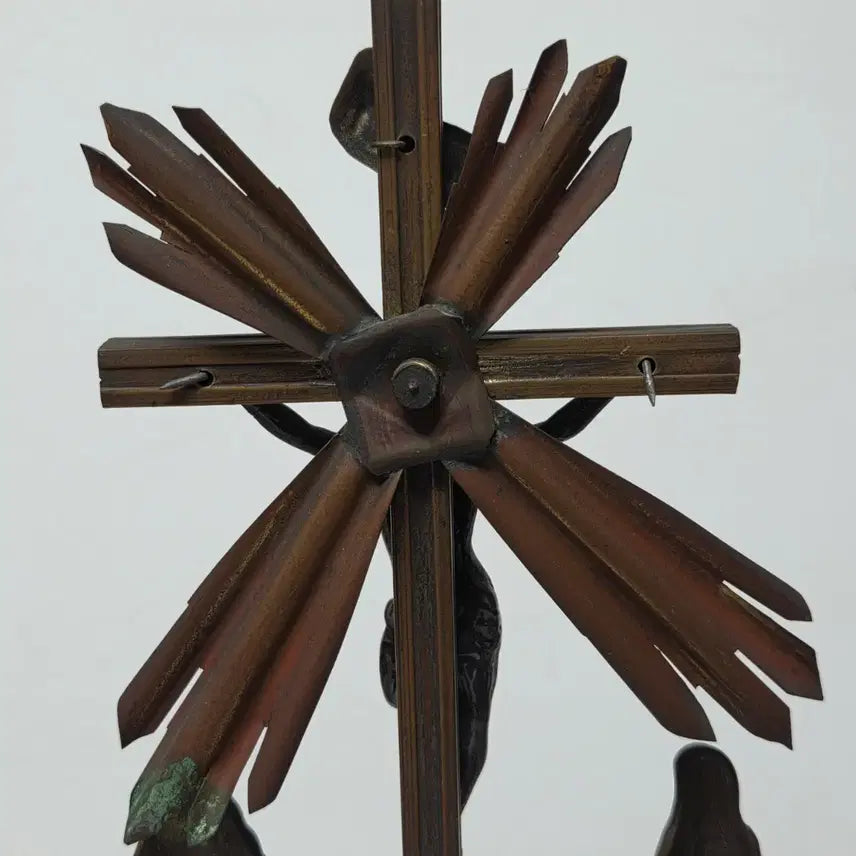 [BUNJANG] 1950s Brass Cross Catholic Religious Item / 50년대 황동 십자가 성물 가톨릭 천주교 십자가