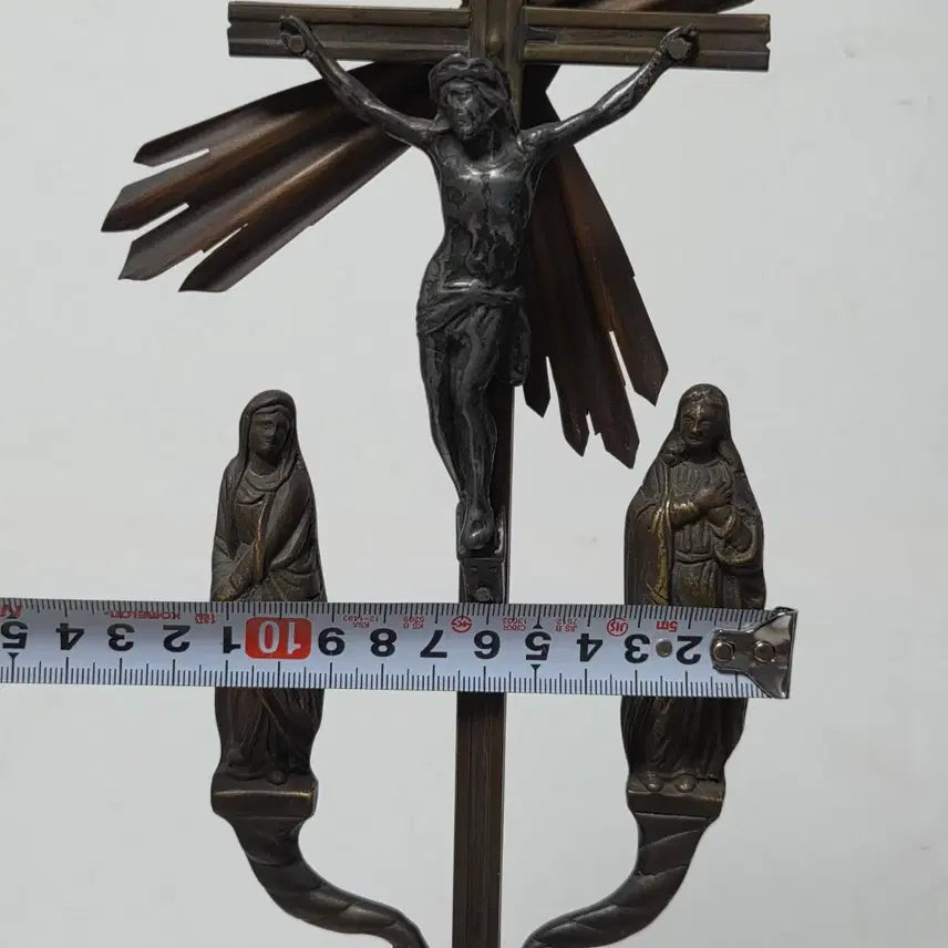 [BUNJANG] 1950s Brass Cross Catholic Religious Item / 50년대 황동 십자가 성물 가톨릭 천주교 십자가