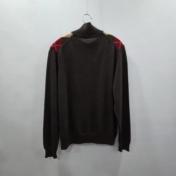 [BUNJANG] Brooks Brothers Merino Wool Half-Zip Argyle Knit Sweater / 브룩스브라더스 메리노울 풀오버 하프집업 아가일 니트 S
