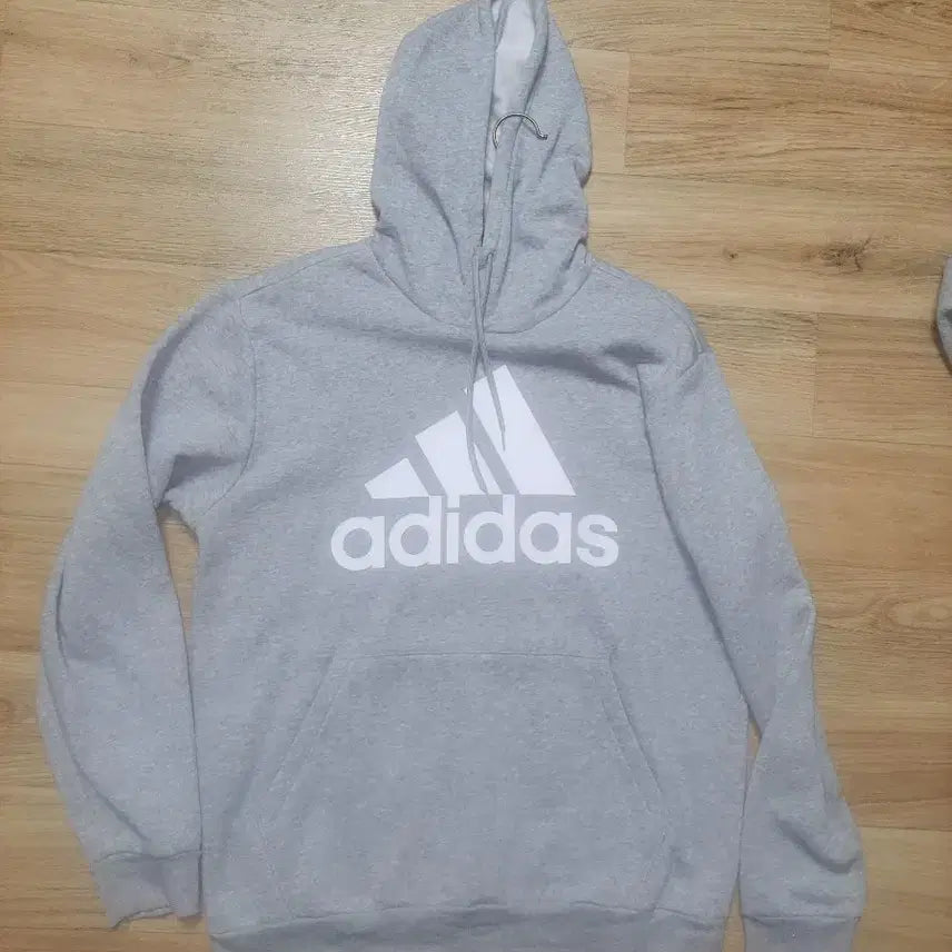 [BUNJANG] Adidas Grey Hoodie Set (2 Types) / 아디다스 회색 후드티 2종