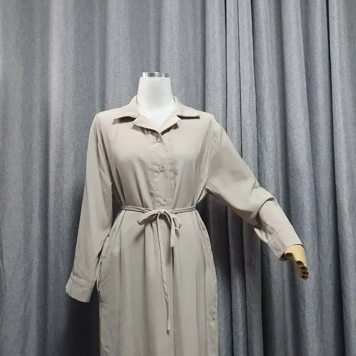 [BUNJANG] Earl Grey Flowing Knot Dress / 얼그레이 차르르 매듭원피스