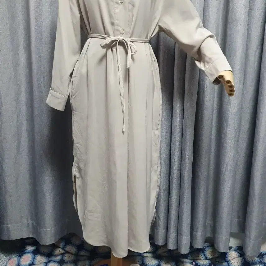 [BUNJANG] Earl Grey Flowing Knot Dress / 얼그레이 차르르 매듭원피스