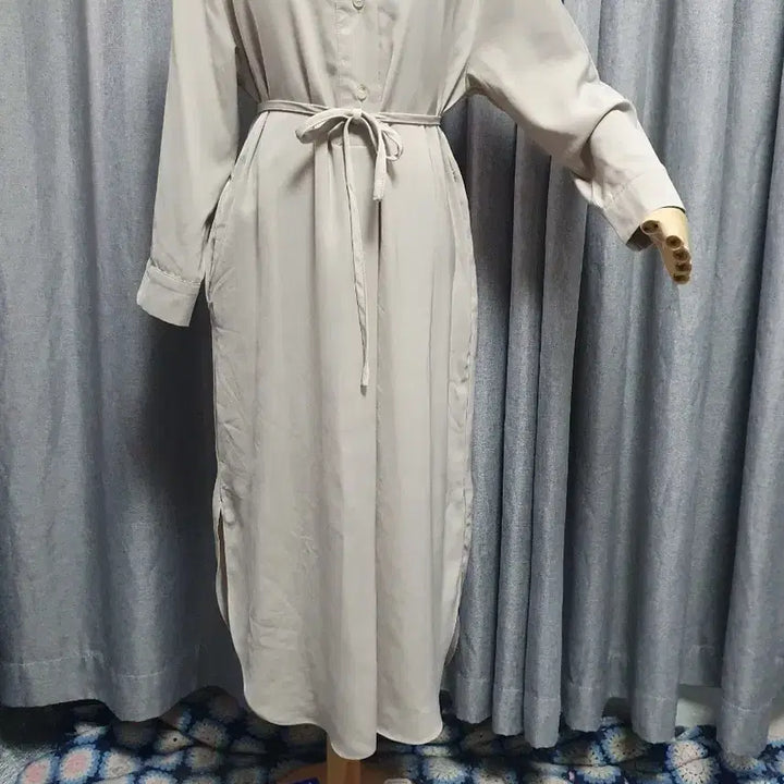 [BUNJANG] Earl Grey Flowing Knot Dress / 얼그레이 차르르 매듭원피스