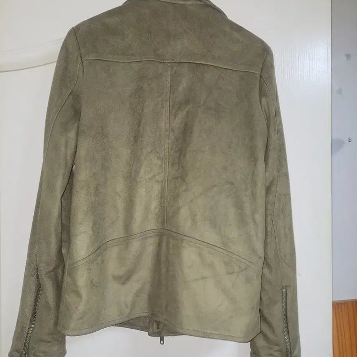[BUNJANG] By the Star Suede Rider Jacket Khaki / By the star 스웨이드 라이더 자켓 카키